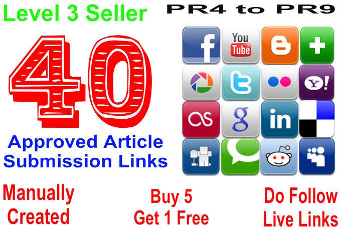 submit and approve your article in 40 article submission sites
