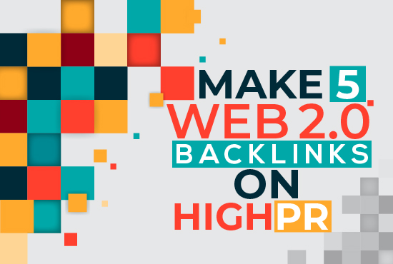 Make 5 web 2.0 Backlinks On high DA