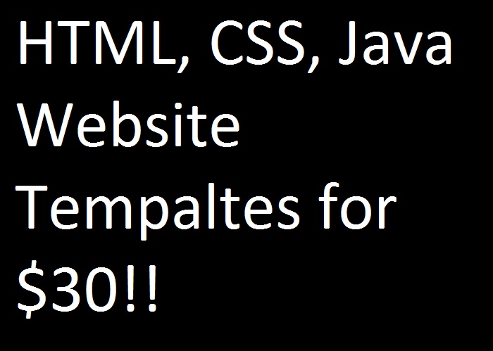 Cheap HTML, CSS, and JS WEBSITE TEMPLATE!!