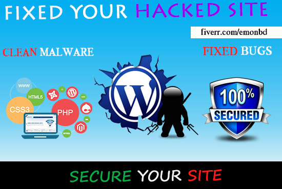 I will clean remove malware and malicious code from your site