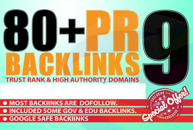 create 80,highPR,backlinks for you