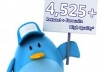 give You 4,525+ Retweets And Favourites From 4,525+ UniQue Profiles From Different Ips Without Any Admin Access