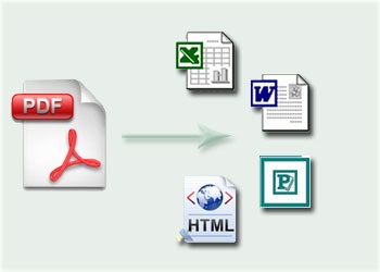 convert 5 PDF files onto Doc,Html,Jpeg,Csv,Text,Excel and More
