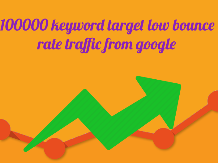 100000+ keyword targeted low bounce rate traffic