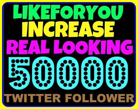 ★ add more than 50000 twitter followers { Real Looking } { Best } { Top Quality } without need of password in just few hours ★