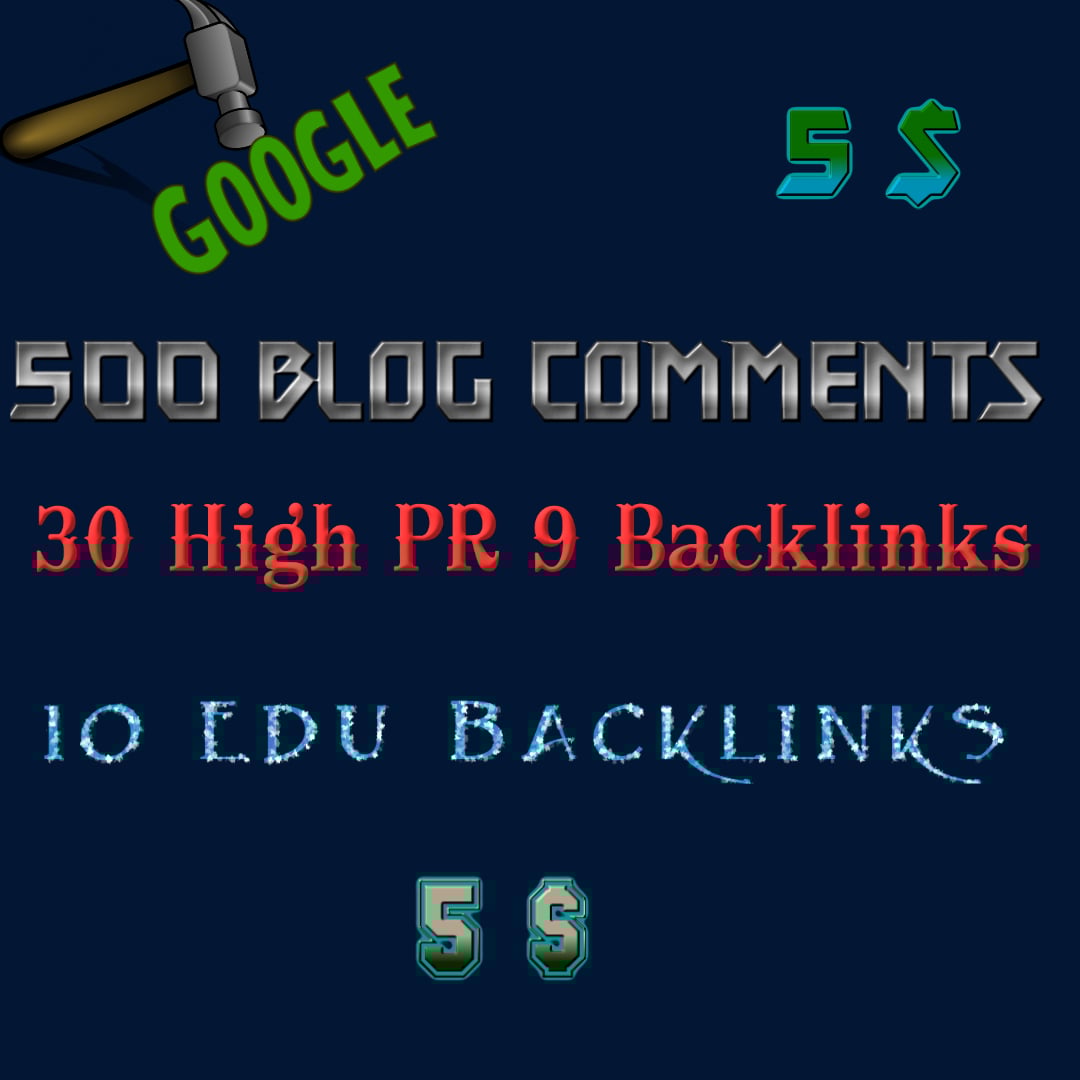 30 PR 9 + 500 Comments + 10 EDU
