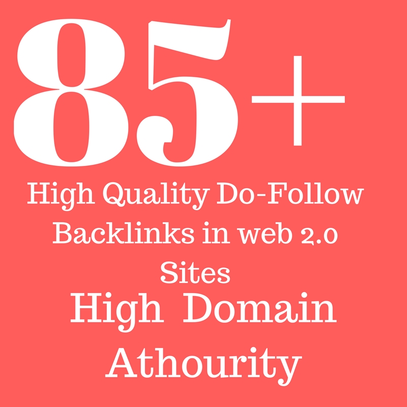  85 High Quality Do Follow Backlinks in PR 9 High Domain Athourity