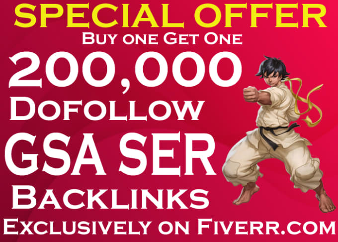 Create 200,000 High Quality, GSA Ser, Backlinks, For Seo