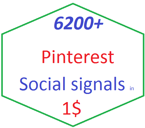 6200+Pinterest  social bookmarking Real Seo Social Signals with split also available