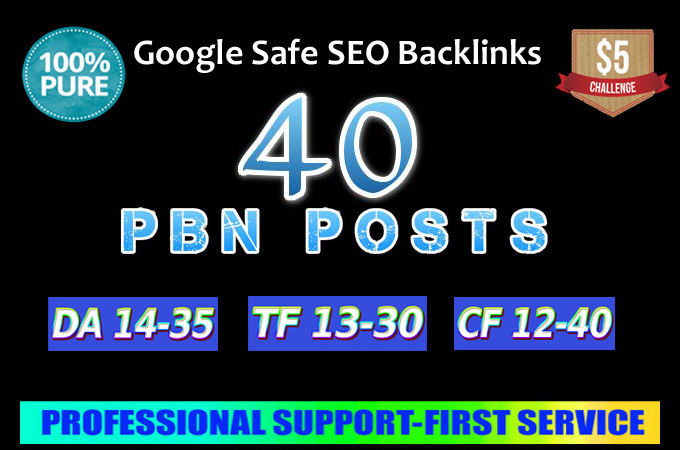 Build 40 Real Domain Dofollow Pbn Backlinks with high quality article post