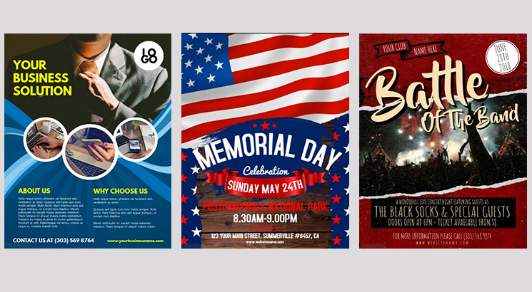 Design a single sided flyer