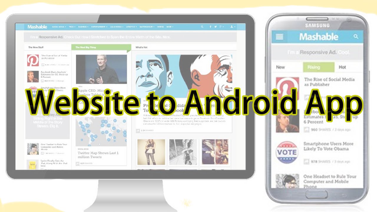 Convert your website to Android mobile app. Just for 