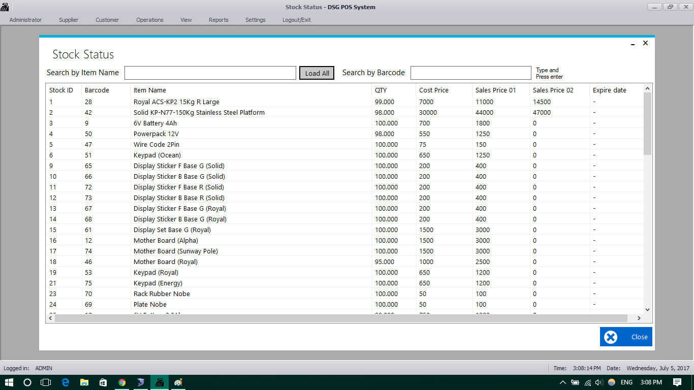 POINT OF SALE SYSTEMS