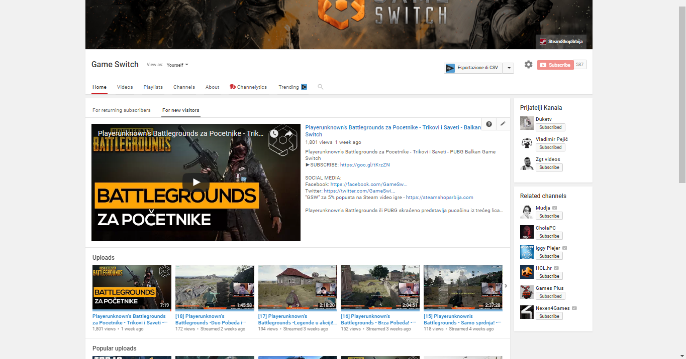 Youtube Channel Set up And Optimization