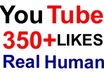 give you 350+ Guaranteed YouTube Likes [Real human] to your [NEW] video within 48 hours !!!!!