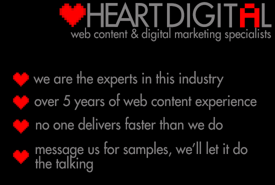 Articles in 24 Hours! No one writes like we do. Starting at 500 words for $5