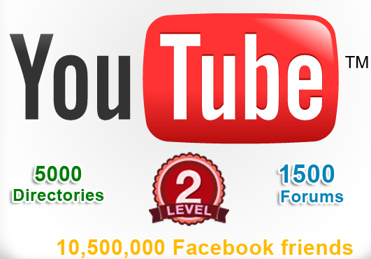 submit your video youtube to ★ 5000 directories ★ 1500 forum + post link 10 times to 10,500,000 friends in facebook groups + get more views