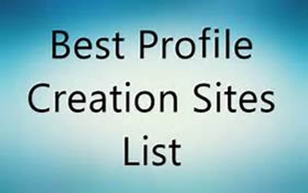provide 40 high quality profile creation backlinks for your website 