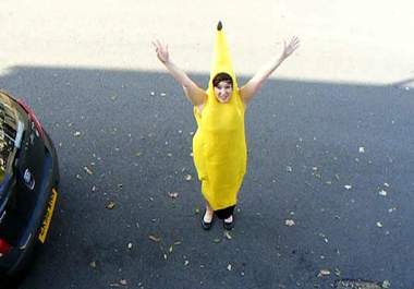 shout anything you want in a banana costume...!!