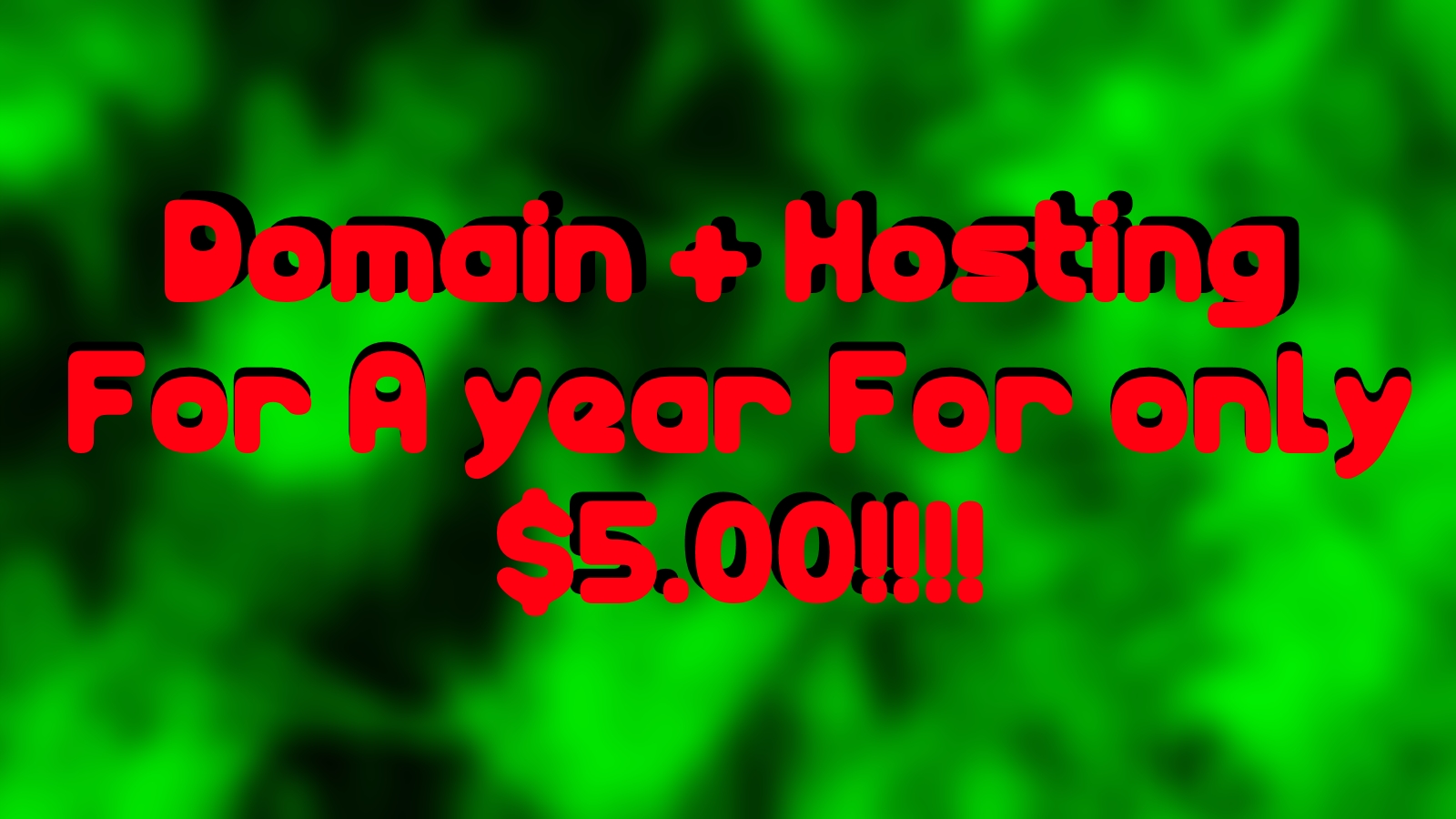 Get You A domain and dedicated hosting for a year!