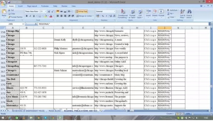 Excel Data Entry Work