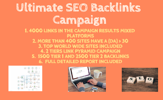 The Ultimate SEO Backlinks Campaign Over 4000 Links From Different Platforms