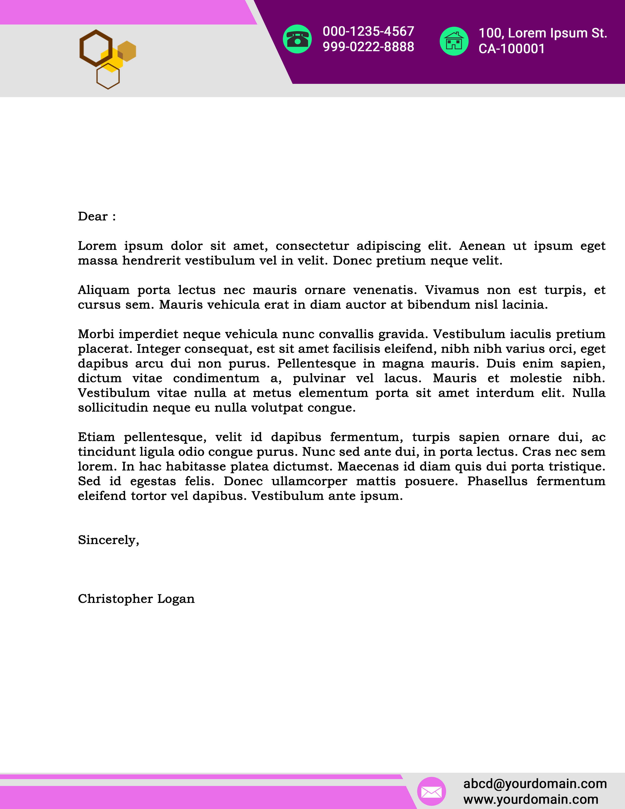 Get unique Double Sided Business Card and Letterhead