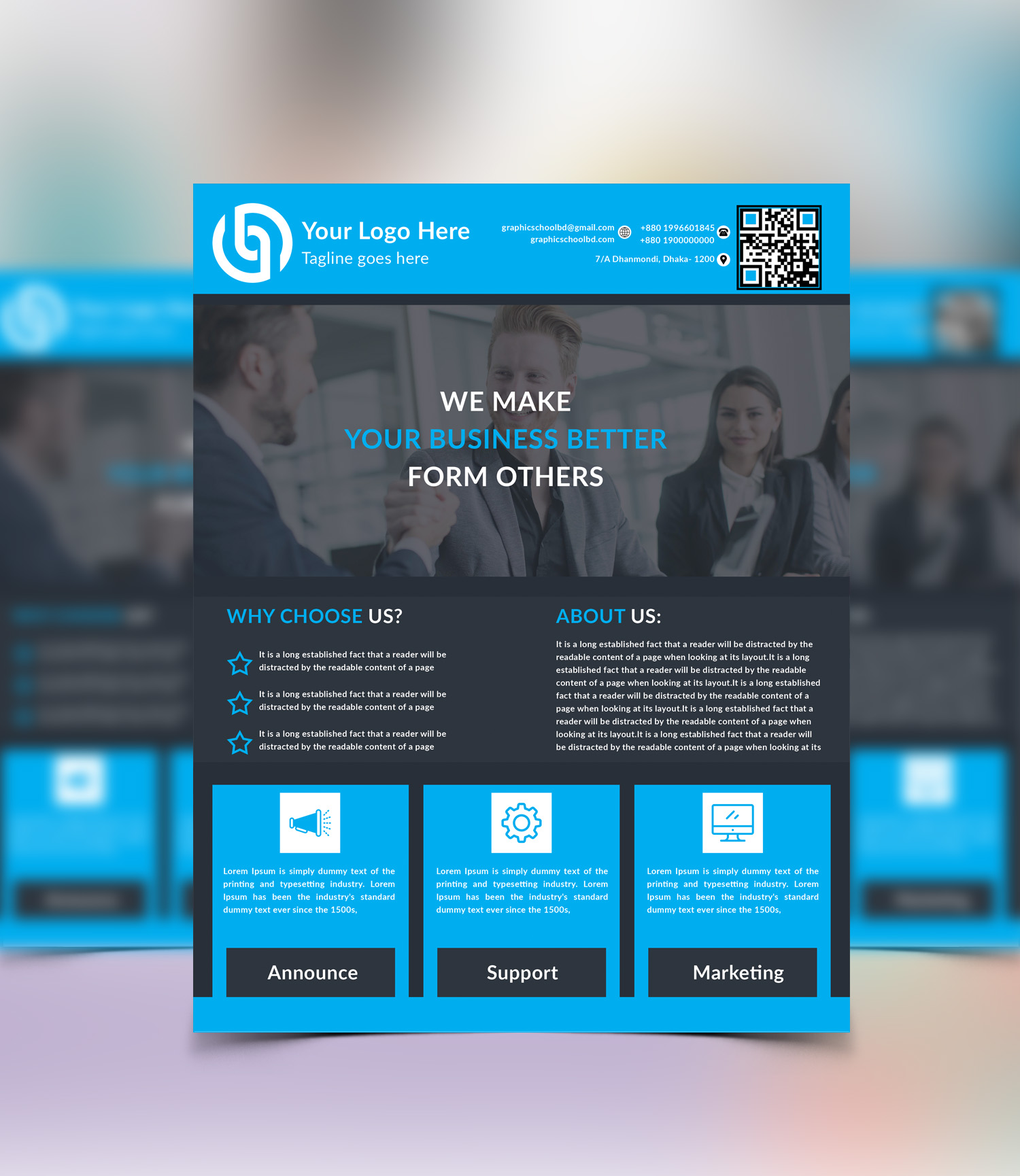 professional flyer and brochure design 'only'