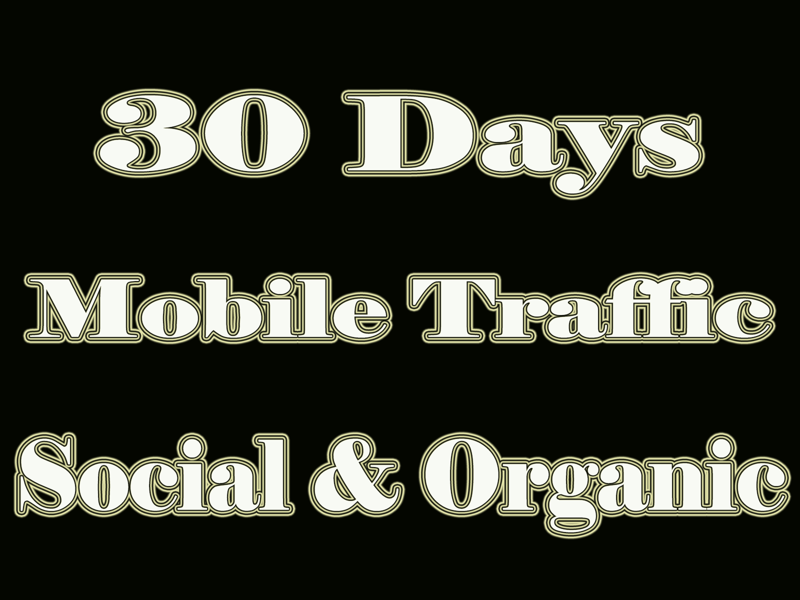 Get MOBILE Web Traffic 30 days