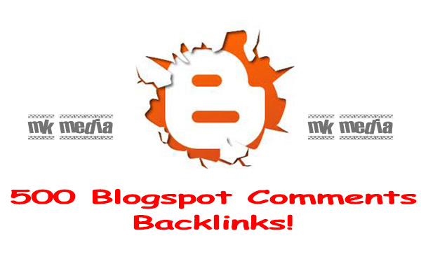 create 500 blogspot comment backlinks ....