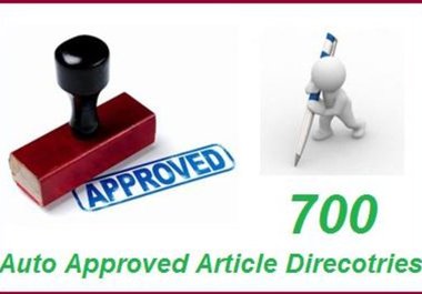 Give You My Private List of 700 Auto Approved article Directories