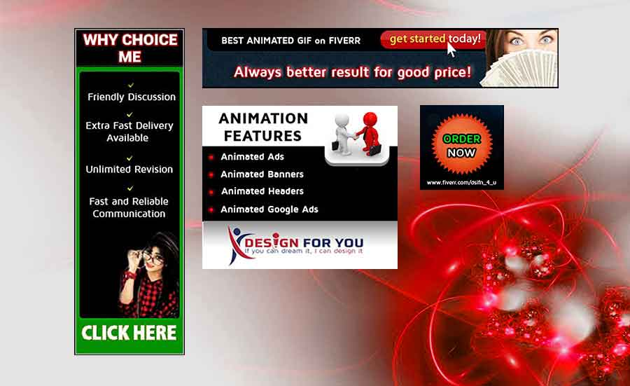 Design Awesome Gif &  Banner ads