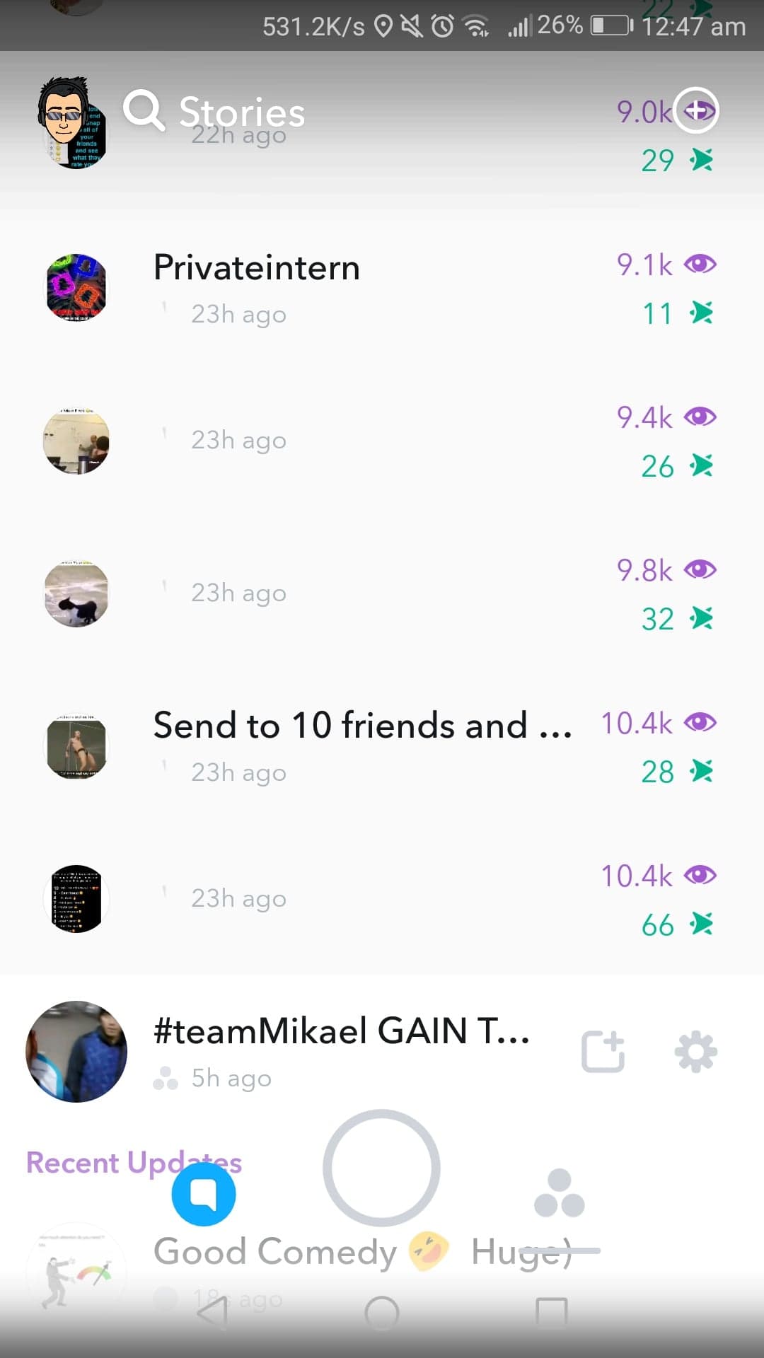  Snapchat Shoutout on 10k views account CHEAP