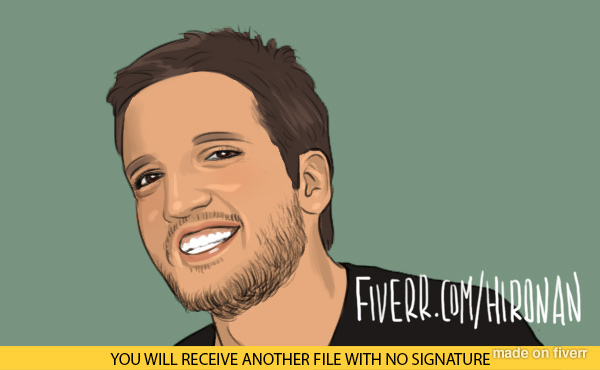 draw you headshot/avatar/portrait/illustration/profile picture in this style..@