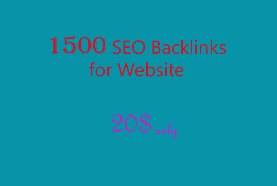  Create Perfect 1500 SEO Backlinks,To Website