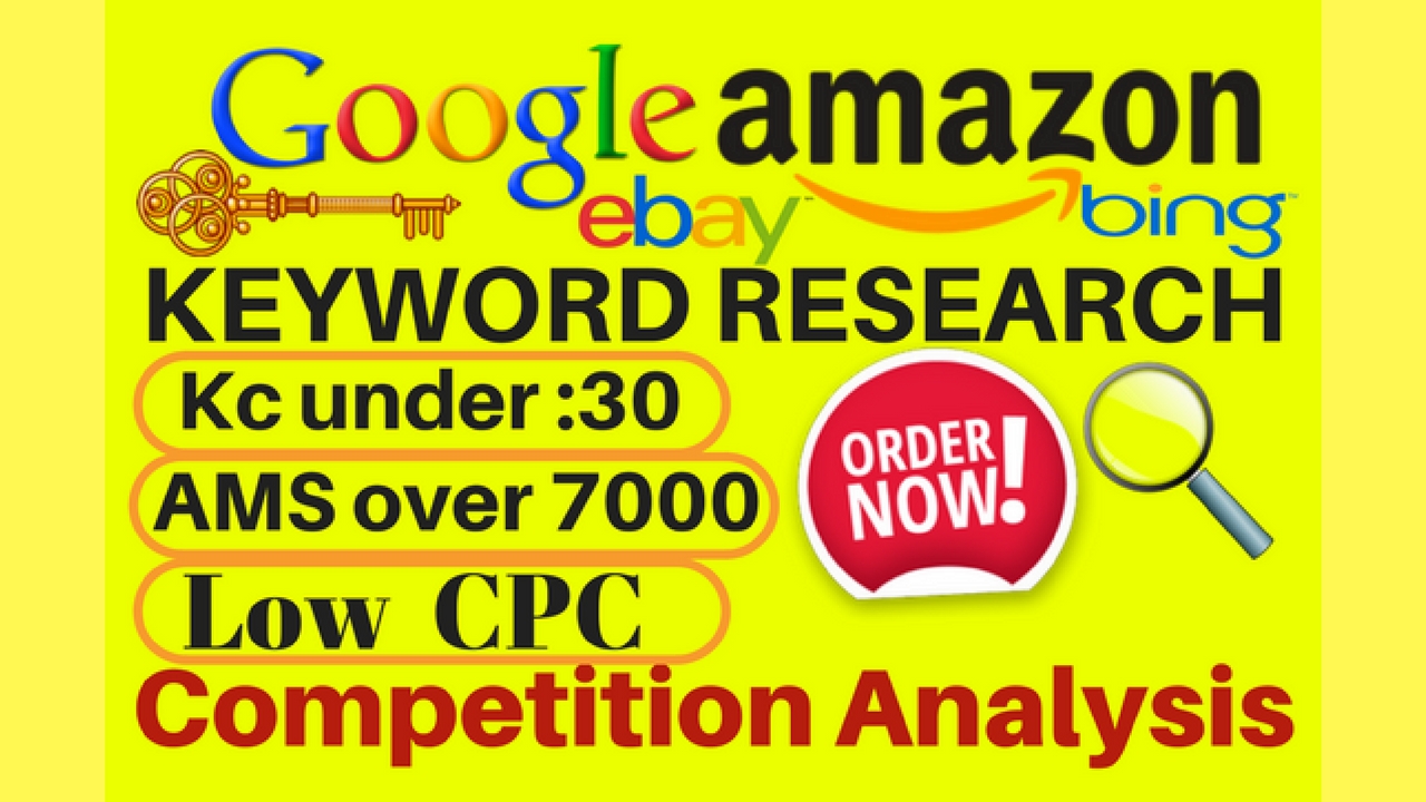 SEO Keyword Research for amazon and google 