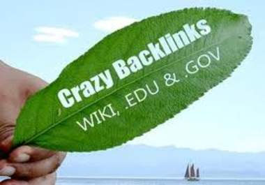 create 9000+ wiki contextual backlinks from 3000+ unique high Pr wiki sites including EDU