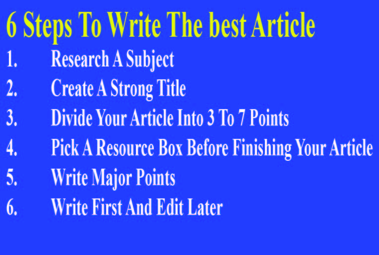 500 words 100% unique SEO friendly and readable article.