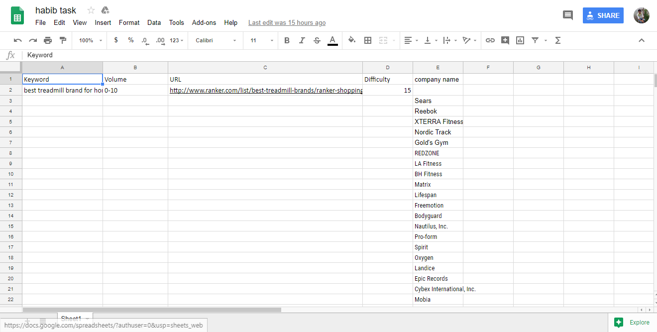 Collect 500 any Data from web address