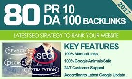 70 Unique Pr10 SEO Backlinks On Da100 Sites