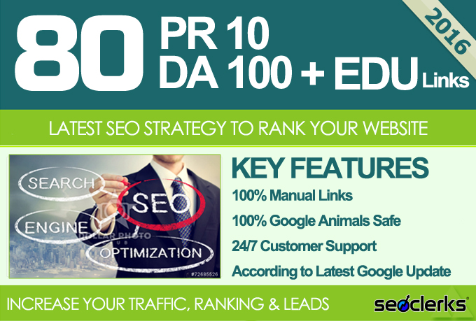 "i will " provide 80 seo Backlinks service