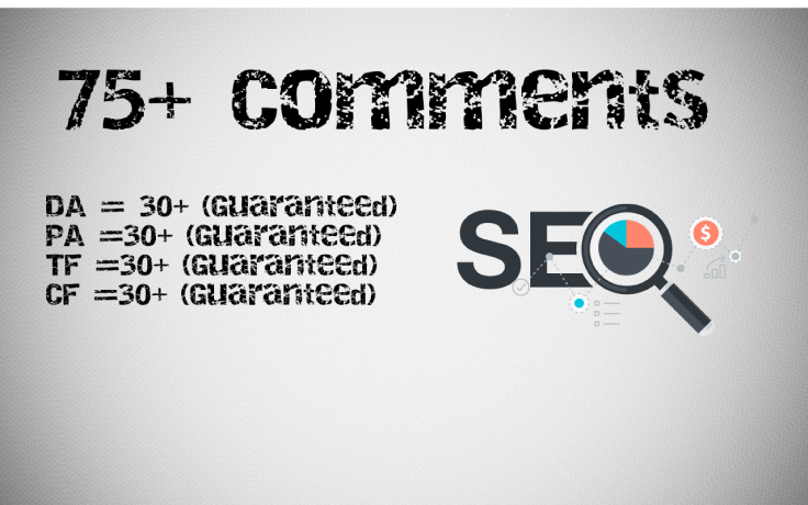  75 Blog Comments Manual On High DA and PA Sites