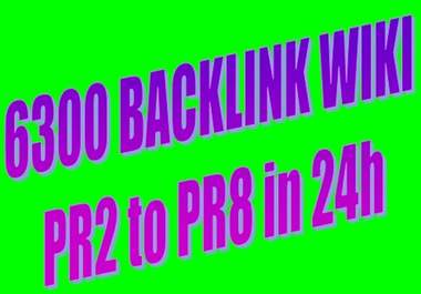 build 6300+ verified wiki backlink PR2+ edu and gov backlinks + Delivered in 24hours..@