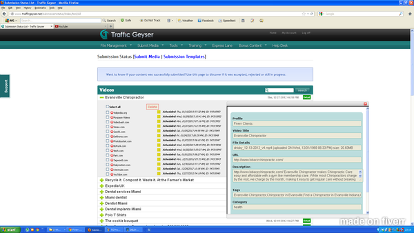 do Video SUBMISSION with Traffic Geyser system..@