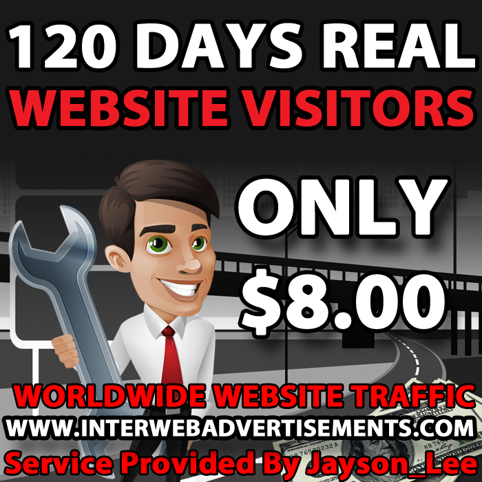 4 Months Web Traffic To Your Website, Blog or Affiliate Link