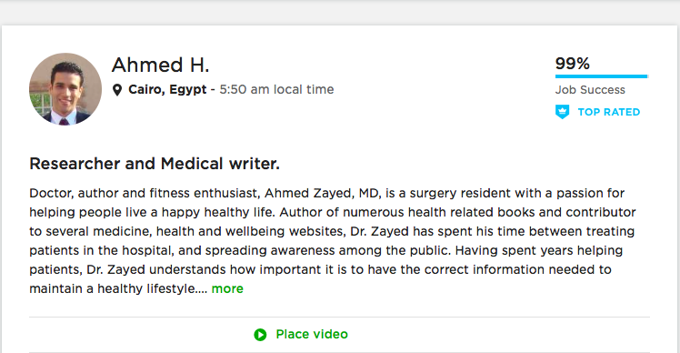 500 words Medical, Health related article