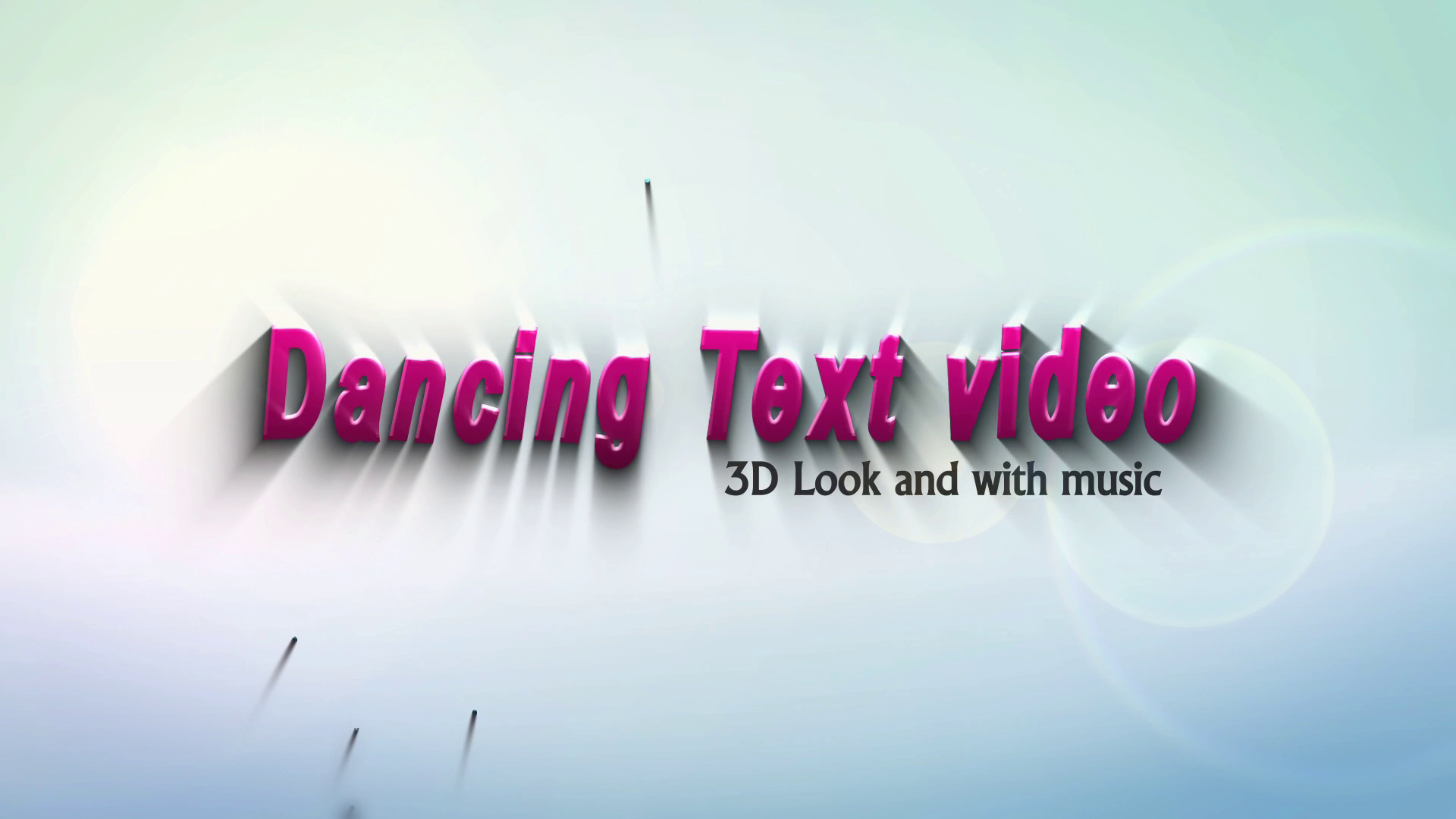 create this 3D DANCING Text  Animation intro video with your Text and Logo