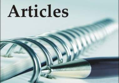 will write 25 unique articles in any niche you give me..