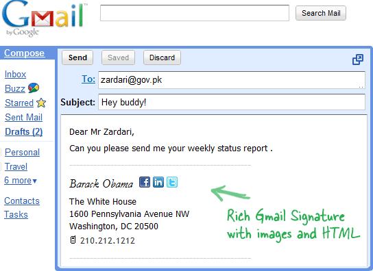 transform your image email signature to HTML 