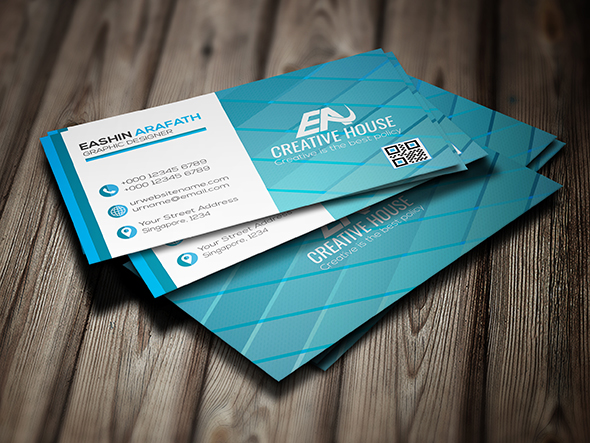 business card design with 1 hours 